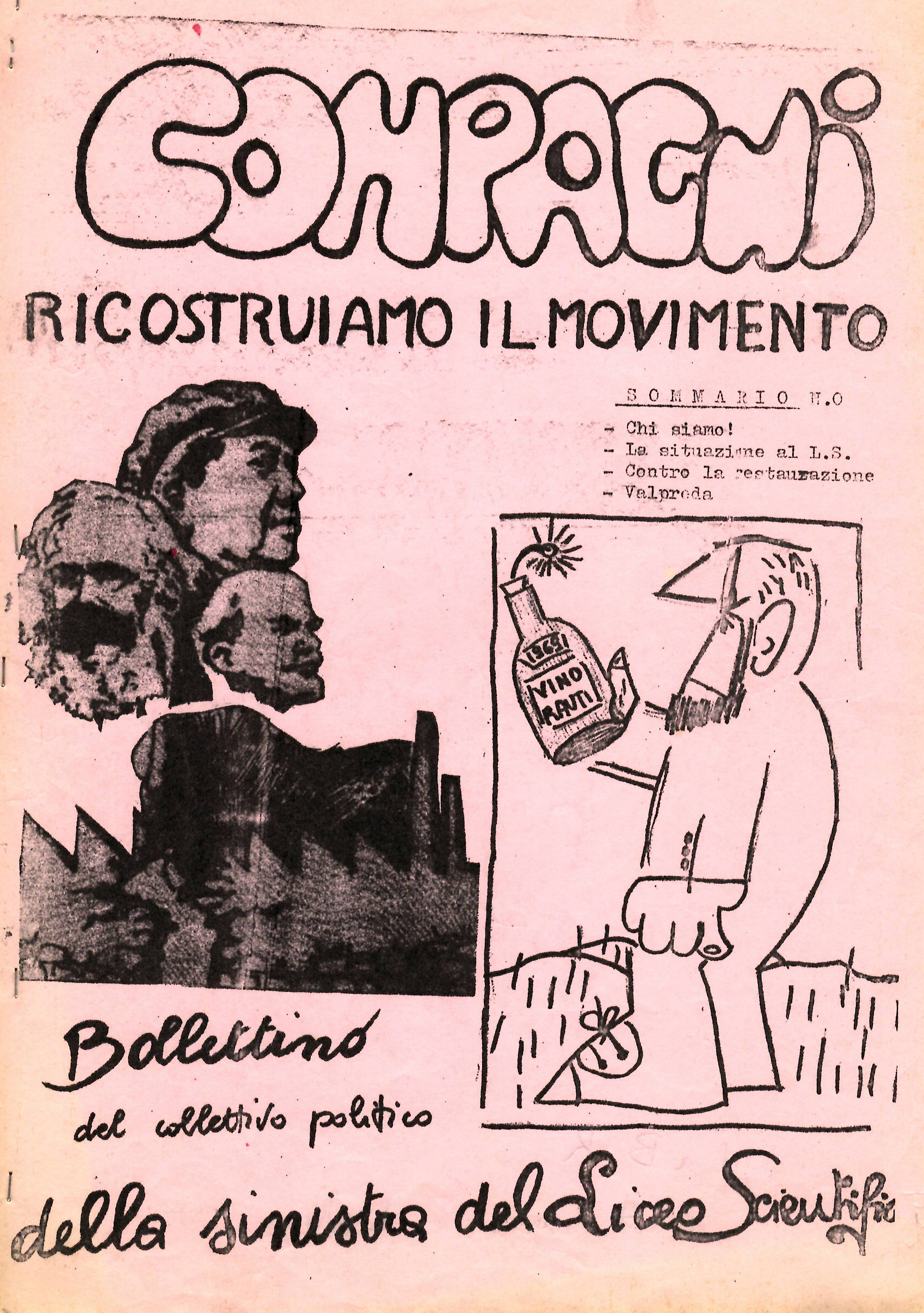 Compagni. Bollettino del Collettivo Politico della Sinistra del Liceo Scentifico